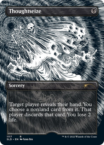 Image for Thoughtseize (Borderless) (1117) [Secret Lair Drop Series]