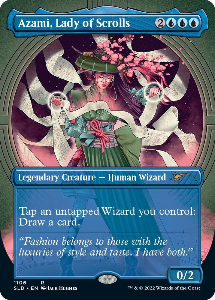 Image for Azami, Lady of Scrolls (Borderless) (1106) [Secret Lair Drop Series]