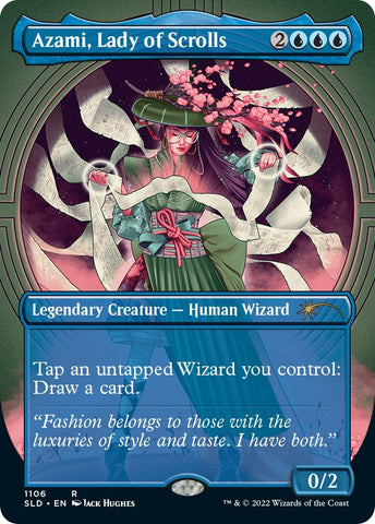 Image for Azami, Lady of Scrolls (Borderless) (1106) [Secret Lair Drop Series]