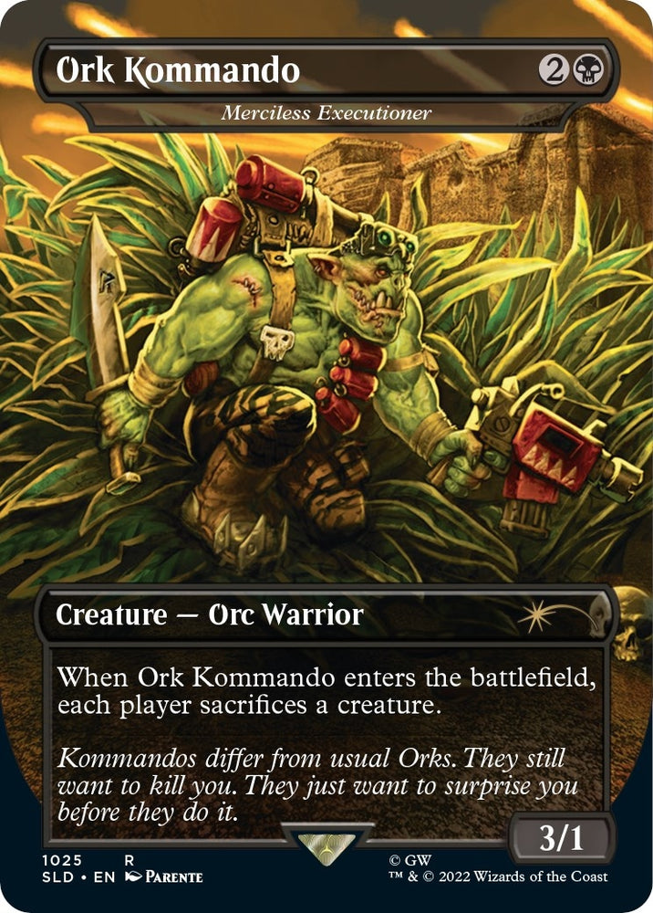 Image for Ork Kommando - Merciless Executioner (Borderless) (1025) [Secret Lair Drop Series]