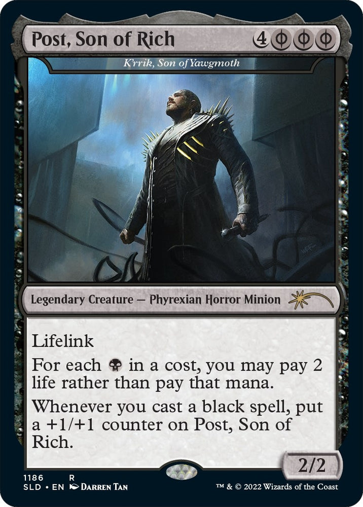 Image for Post, Son of Rich - K'rrik, Son of Yawgmoth (Post Malone) (1186) [Secret Lair Drop Series]
