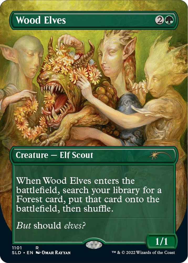 Image for Wood Elves (Borderless) (1101) [Secret Lair Drop Series]