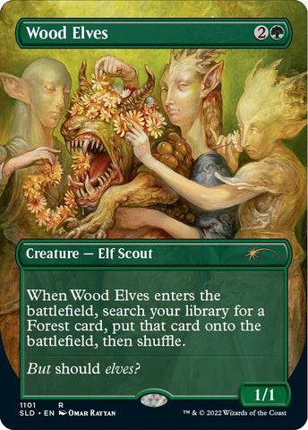 Image for Wood Elves (Borderless) (1101) [Secret Lair Drop Series]