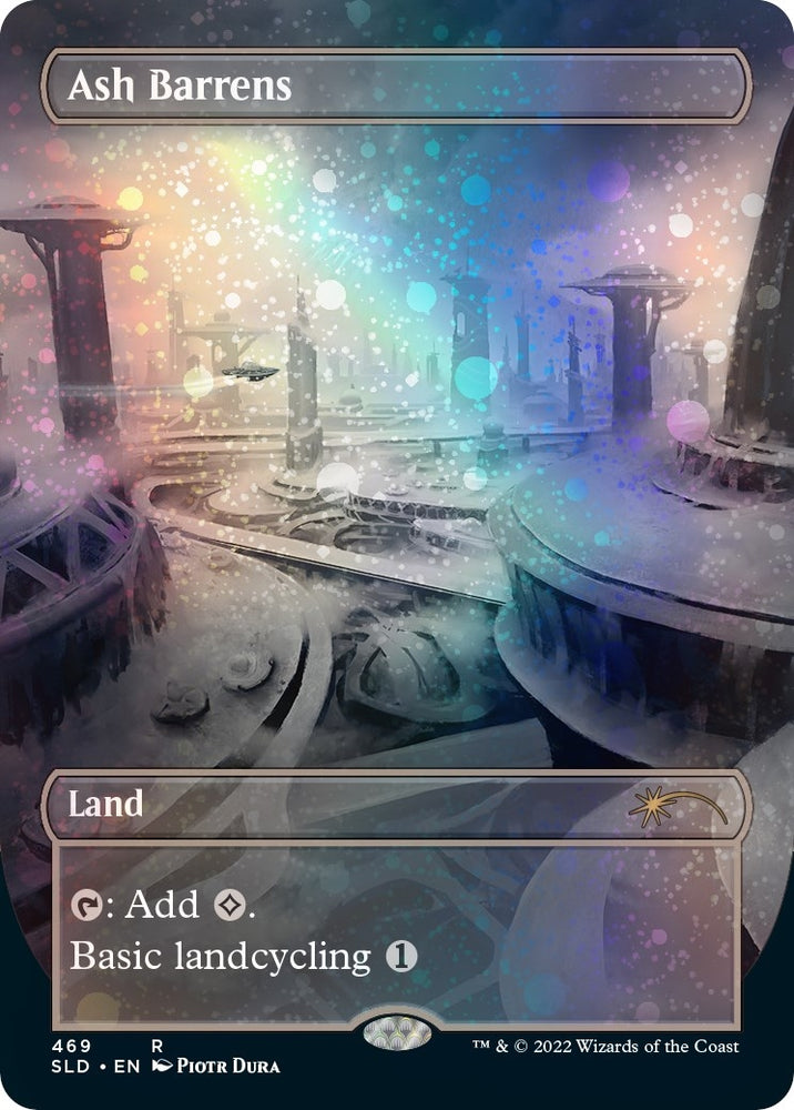 Image for Ash Barrens (Borderless) (Galaxy Foil) (469) [Secret Lair Drop Series]