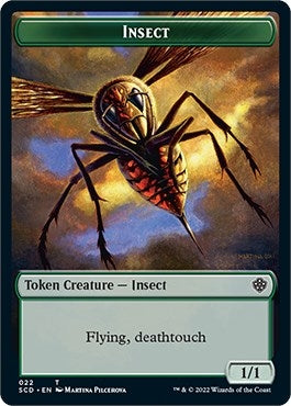 Image for Insect // Cat Beast Double-Sided Token (22 // 4) [Starter Commander Decks]