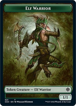 Image for Elf Warrior // Cat Beast Double-Sided Token (21 // 4) [Starter Commander Decks]