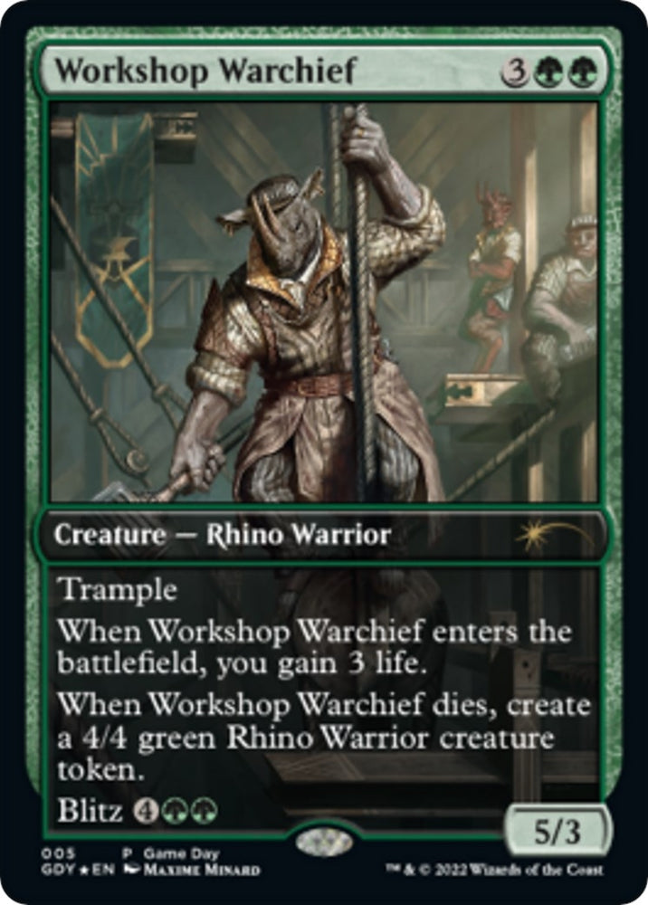 Image for Workshop Warchief (5) - Magic: The Gathering