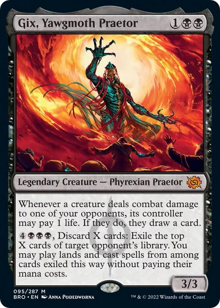 Image for Gix, Yawgmoth Praetor (95) [The Brothers' War]