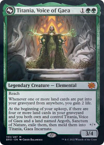 Image for Titania, Voice of Gaea (193) [The Brothers' War]