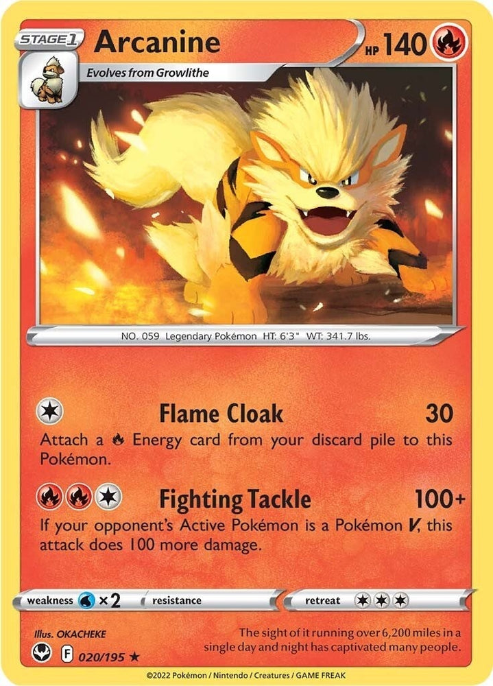 Image for Arcanine (020/195) [SWSH12: Silver Tempest]
