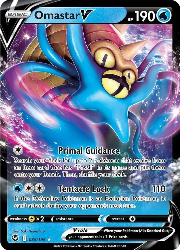 Image for Omastar V (035/195) [SWSH12: Silver Tempest]