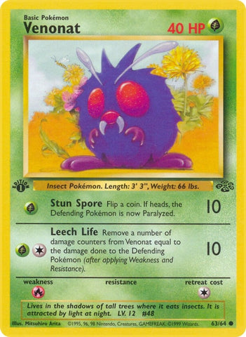 Image for Venonat (63/64) - Pokemon
