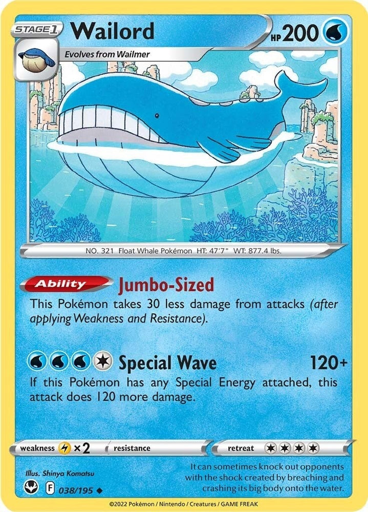 Image for Wailord (038/195) [SWSH12: Silver Tempest]