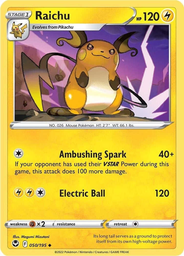 Image for Raichu (050/195) [SWSH12: Silver Tempest]