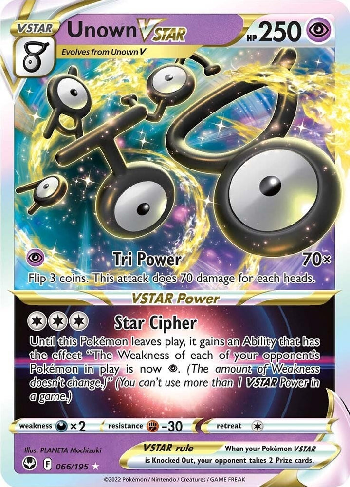 Image for Unown VSTAR (066/195) [SWSH12: Silver Tempest]