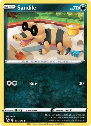 Image for Sandile (111/195) [SWSH12: Silver Tempest]
