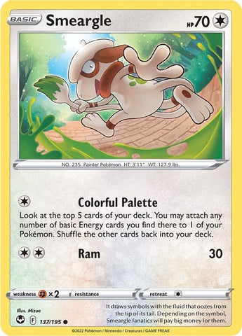 Image for Smeargle (137/195) [SWSH12: Silver Tempest]