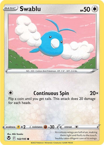 Image for Swablu (142/195) [SWSH12: Silver Tempest]