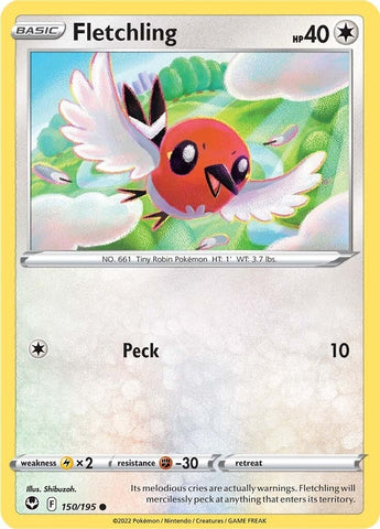 Image for Fletchling (150/195) [SWSH12: Silver Tempest]
