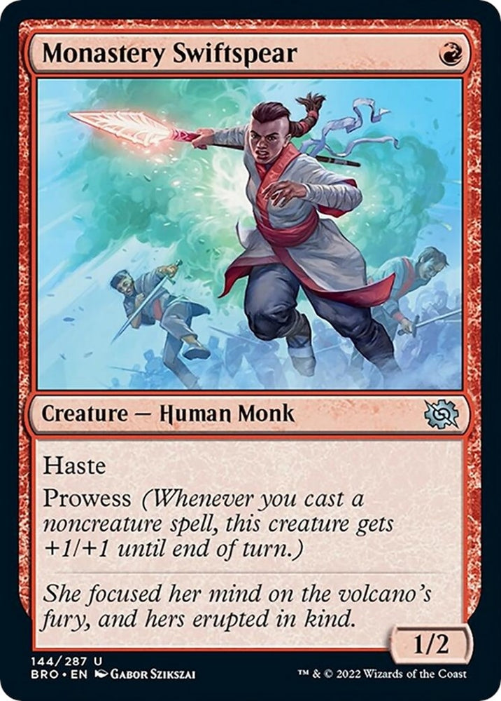 Image for Monastery Swiftspear (144) [The Brothers' War]