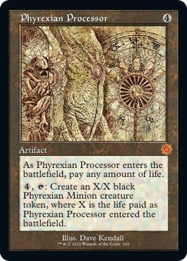Image for Phyrexian Processor (Schematic) (102) [The Brothers' War: Retro Frame Artifacts]