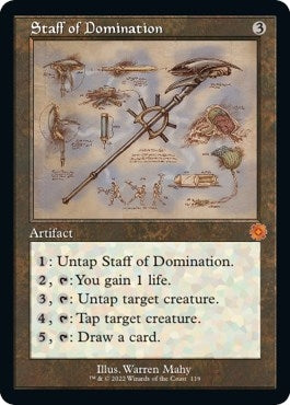 Image for Staff of Domination (Schematic) (119) [The Brothers' War: Retro Frame Artifacts]