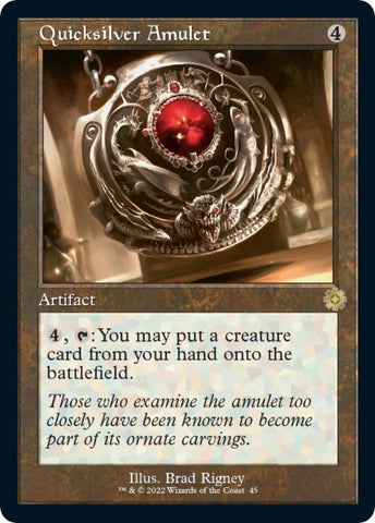Image for Quicksilver Amulet (45) [The Brothers' War: Retro Frame Artifacts]