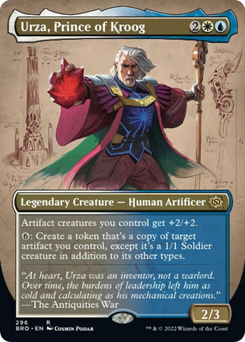 Image for Urza, Prince of Kroog (Borderless) (296) [The Brothers' War]