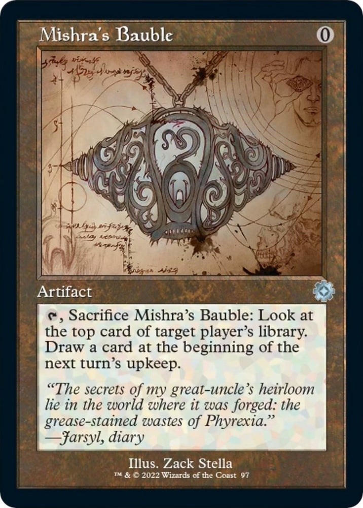 Image for Mishra's Bauble (Schematic) (97) [The Brothers' War: Retro Frame Artifacts]