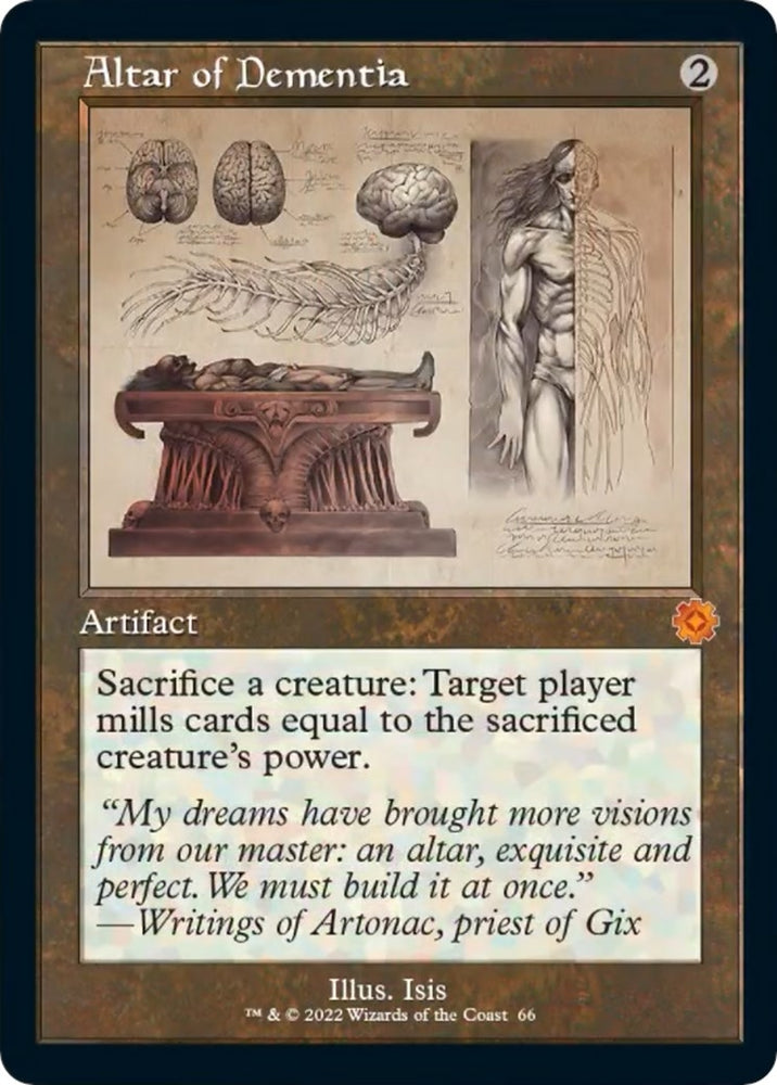 Image for Altar of Dementia (Schematic) (66) [The Brothers' War: Retro Frame Artifacts]