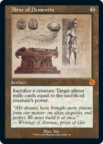 Image for Altar of Dementia (Schematic) (66) [The Brothers' War: Retro Frame Artifacts]