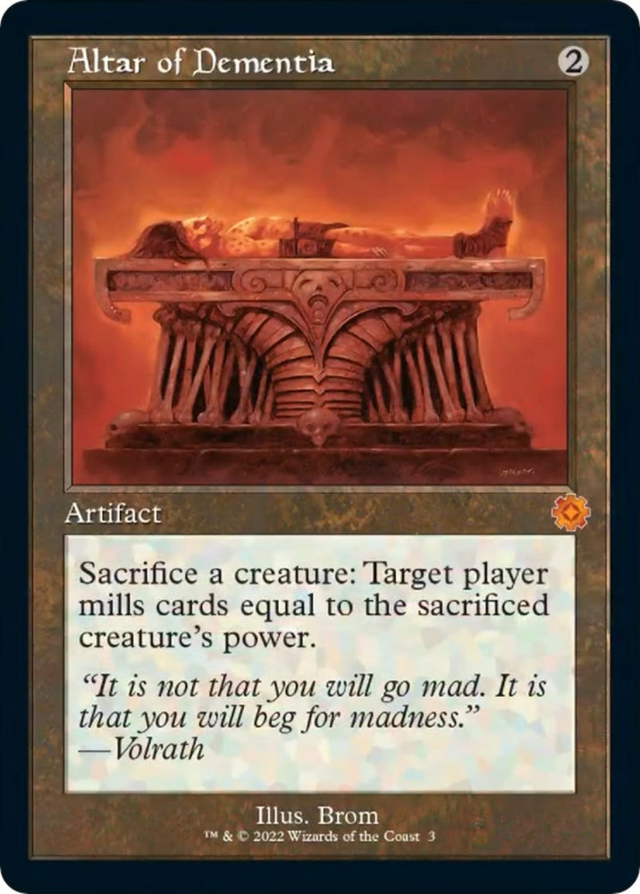 Image for Altar of Dementia (3) [The Brothers' War: Retro Frame Artifacts]