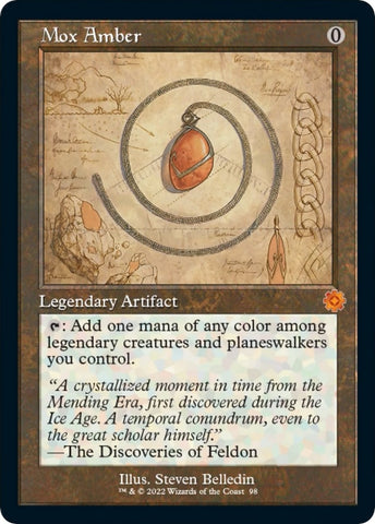 Image for Mox Amber (Schematic) (98) [The Brothers' War: Retro Frame Artifacts]