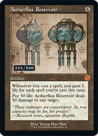 Image for Aetherflux Reservoir (Schematic) (Serial Numbered) (65) [The Brothers' War: Retro Frame Artifacts]