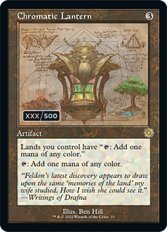 Image for Chromatic Lantern (Schematic) (Serial Numbered) (73) [The Brothers' War: Retro Frame Artifacts]