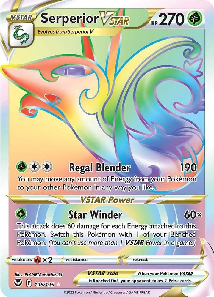 Image for Serperior VSTAR (Secret) (196/195) [SWSH12: Silver Tempest]