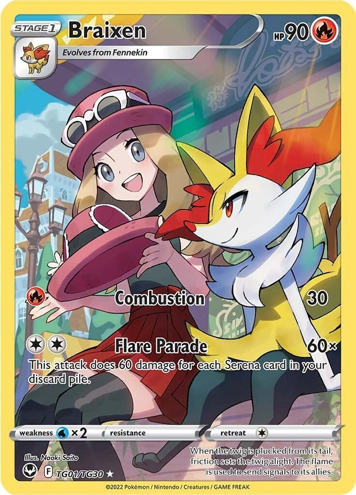 Image for Braixen (TG01/TG30) [SWSH12: Silver Tempest Trainer Gallery]