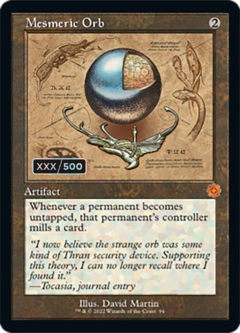 Image for Mesmeric Orb (Schematic) (Serial Numbered) (94) [The Brothers' War: Retro Frame Artifacts]