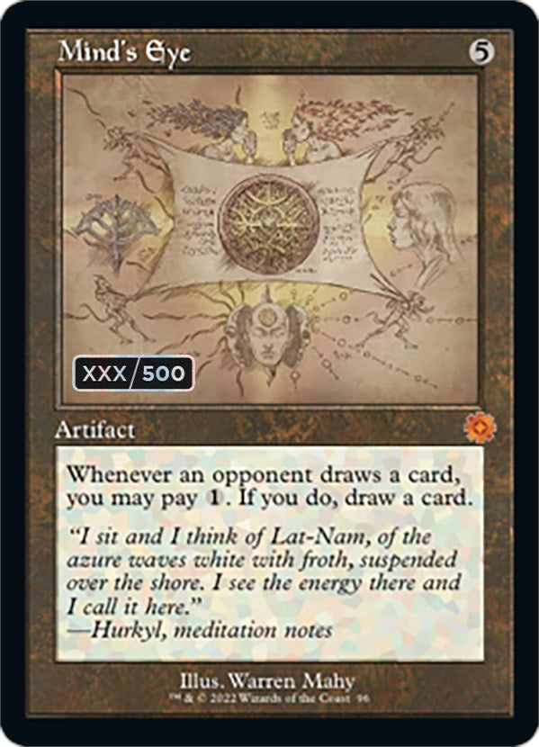 Image for Mind's Eye (Schematic) (Serial Numbered) (96) [The Brothers' War: Retro Frame Artifacts]