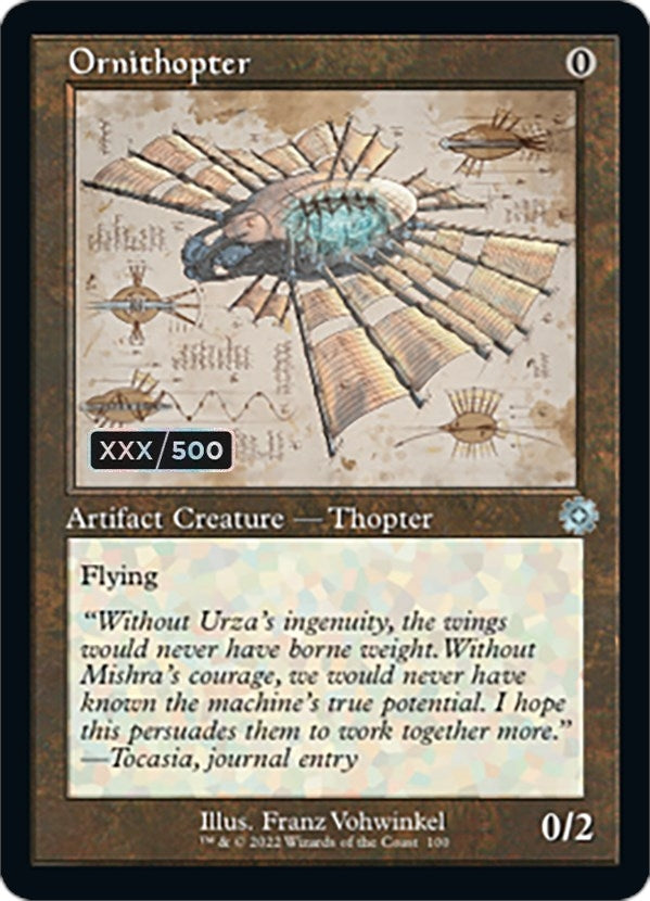 Image for Ornithopter (Schematic) (Serial Numbered) (100) [The Brothers' War: Retro Frame Artifacts]