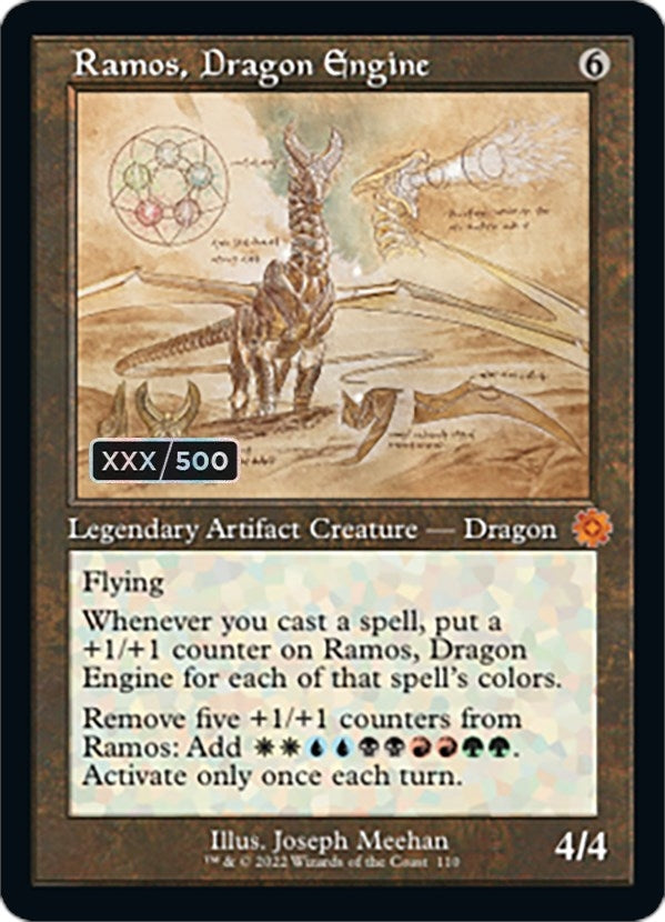 Image for Ramos, Dragon Engine (Schematic) (Serial Numbered) (110) [The Brothers' War: Retro Frame Artifacts]