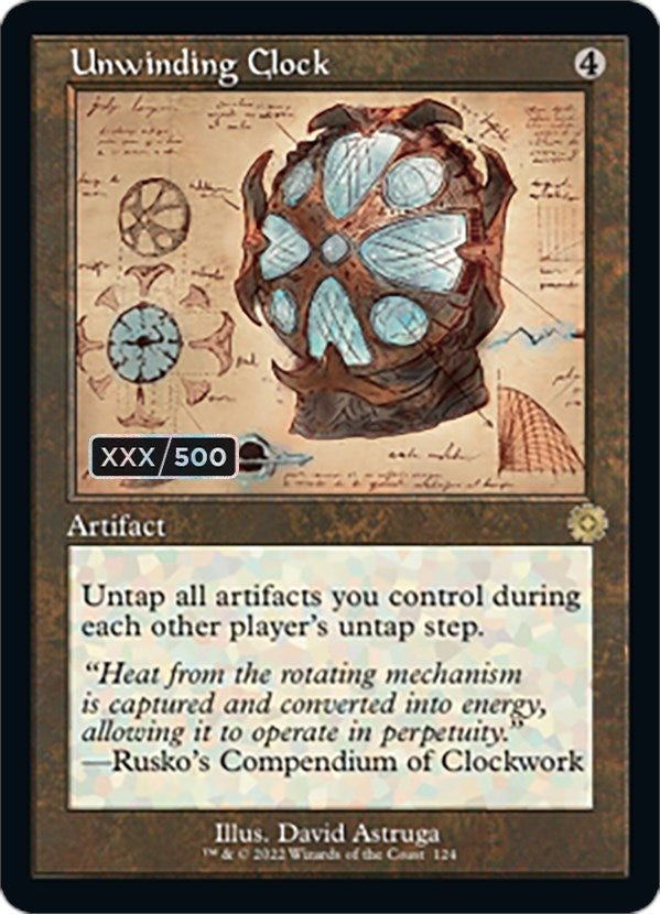 Image for Unwinding Clock (Schematic) (Serial Numbered) (124) [The Brothers' War: Retro Frame Artifacts]