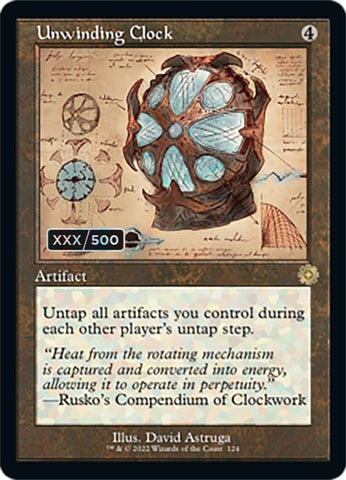 Image for Unwinding Clock (Schematic) (Serial Numbered) (124) [The Brothers' War: Retro Frame Artifacts]