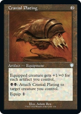 Image for Cranial Plating (Retro Frame) (136) [Commander: The Brothers' War]