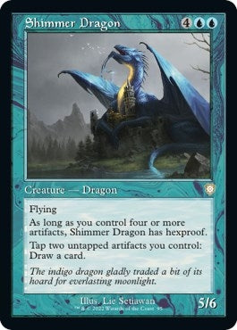 Image for Shimmer Dragon (Retro Frame) (95) [Commander: The Brothers' War]