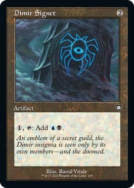 Image for Dimir Signet (Retro Frame) (138) [Commander: The Brothers' War]