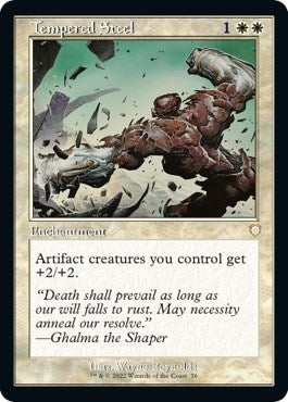 Image for Tempered Steel (Retro Frame) (76) [Commander: The Brothers' War]