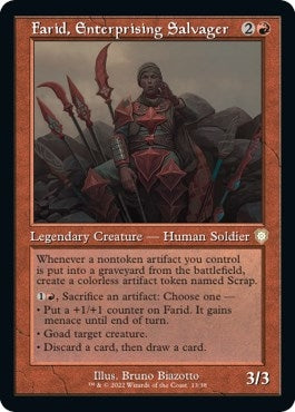 Image for Farid, Enterprising Salvager (Retro Frame) (13) [Commander: The Brothers' War]