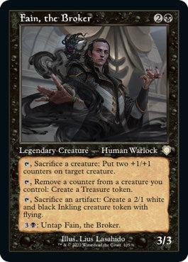 Image for Fain, the Broker (Retro Frame) (105) [Commander: The Brothers' War]