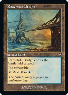 Image for Razortide Bridge (Retro Frame) (195) [Commander: The Brothers' War]